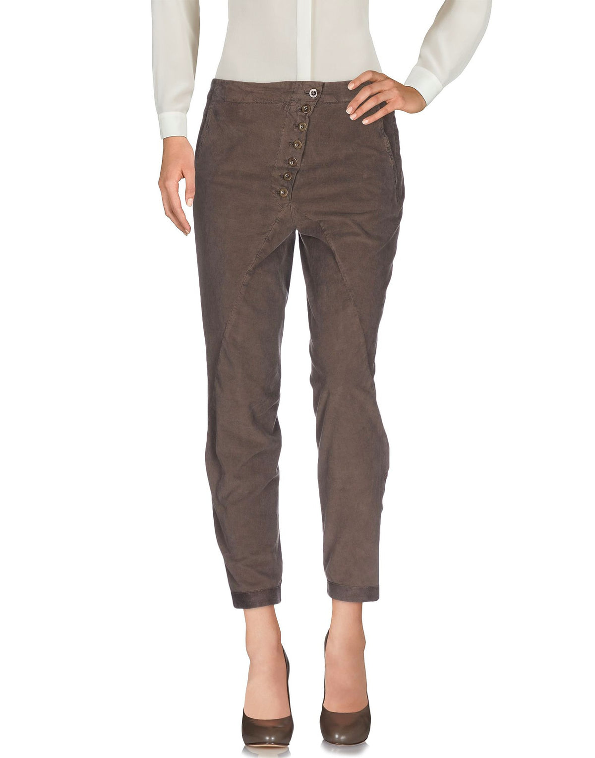 Le Casual De Marithé + François Girbaud Womens Pants - Khaki