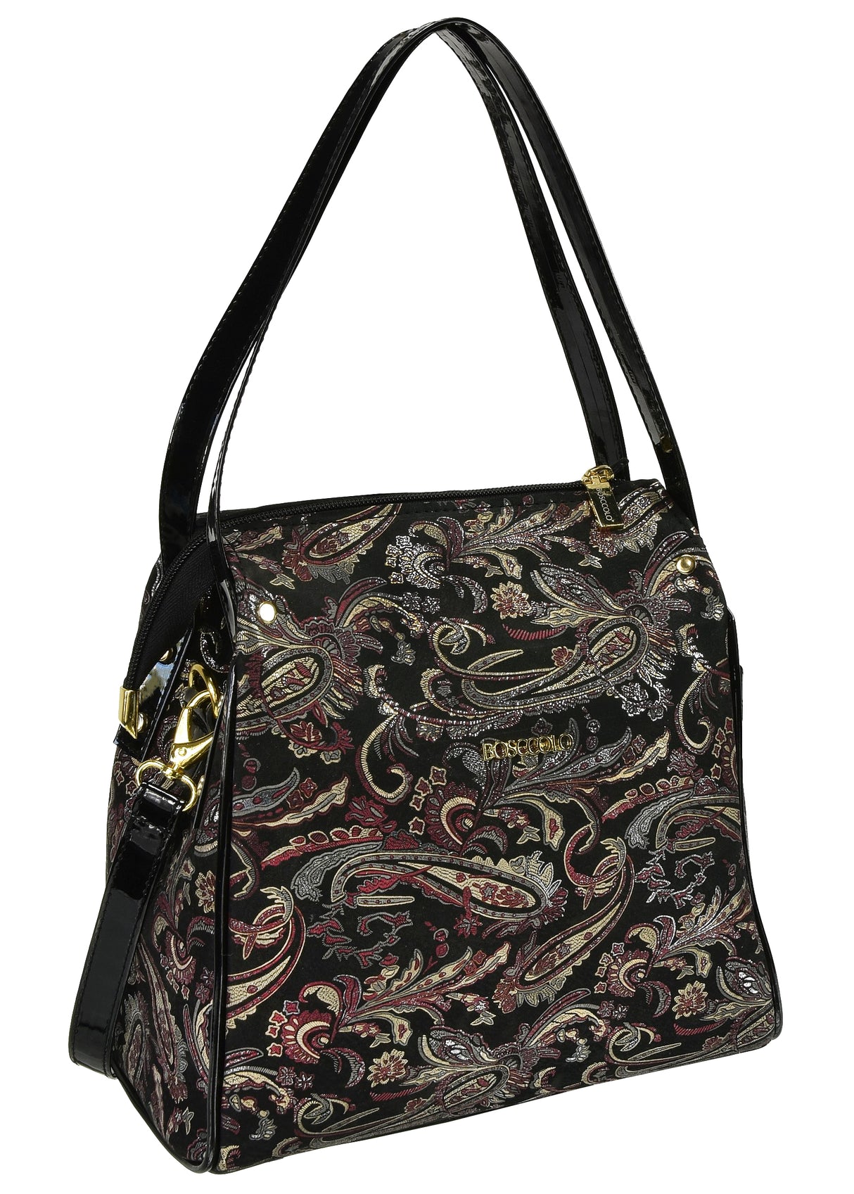 Bosccolo Tote  In Black/Brocade