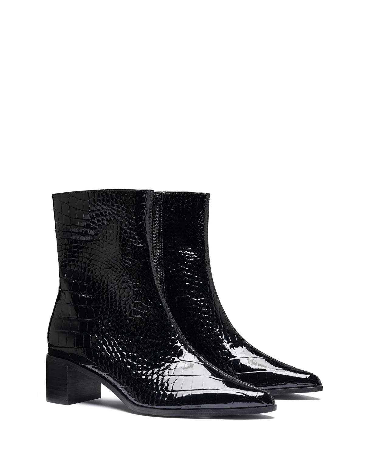 Therapy Paige Black Patent Croc