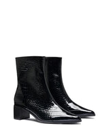 Therapy Paige Black Patent Croc
