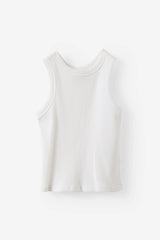 Cotton On Kids Girls Fitted Essential Tank - White Rib