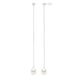Drop Drop Earrings Pearl White White Gold 7-8mm