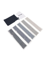 Exercise Pilates Yoga Loop Resistance Band Workout Physio Stretch Aerobics 5 Set - Grey