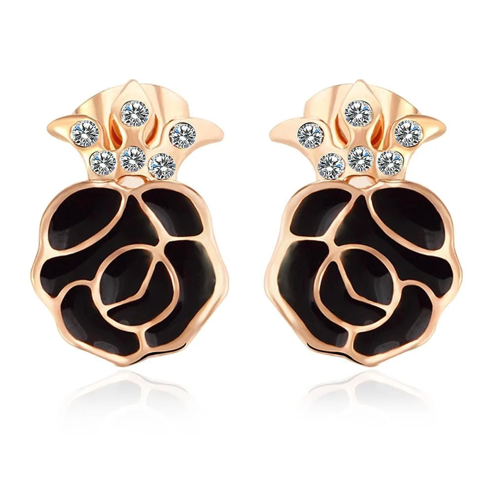 Boxed 2pr Rosie Stud Earrings Embellished with SWAROVSKI® Crystals