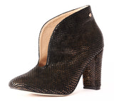 Bosccolo Womens Ankle Boots - Gold/Black Scales