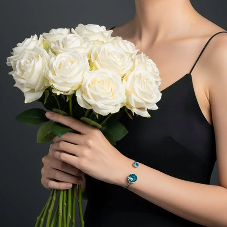 Krystal Couture Serene Bangle Embellished with SWAROVSKI Crystals