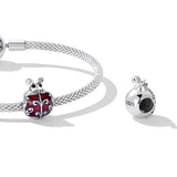 Solid 925 Signature Silver Antique Dixie Ladybird Charm