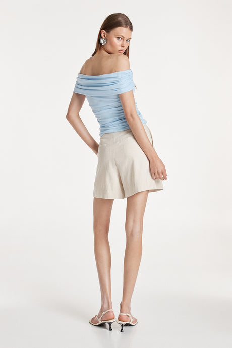 Madison The Label Ester Top - Powder Blue