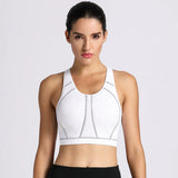 Racerback Wireless Full Coverage Sports Bra - White