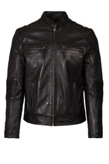 Mens Black Leather Jacket