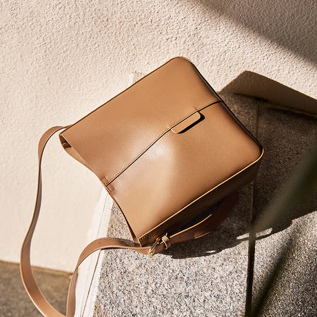 Nalandu Fawn Premium Shopper Bucket Bag - Brown