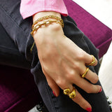 Bullion Gold Collided Ring in Gold