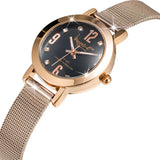 Boxed Rose Gold Watch & Earrings Set With SWAROVSKI® Crystals Embellishment