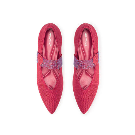 Belle Detachable Strap Mary Jane Heels - Watermelon