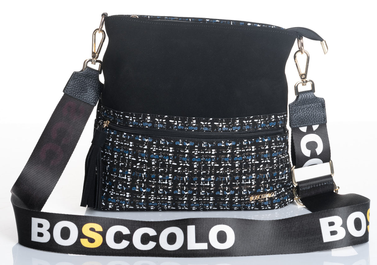 Bosccolo Flat Bag - Blue Tweed