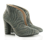 Bosccolo Womens Heel Boots Zebra - Grey