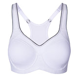 Full Support High Impact Padded Sports Bra - White