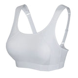 Quick Dry High Impact Padded Wireless Sports Bra - White