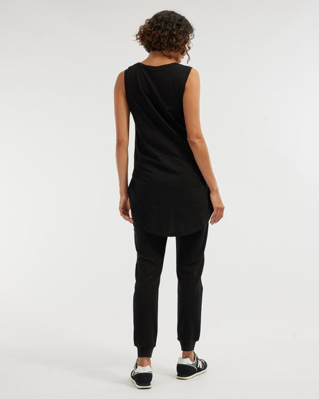 Amelius Claudia Longline Tank - Black