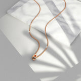 Bullion Gold Initials Brick Alphabet Letter Necklace Rose Gold Layered Steel Jewellery