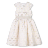 Karl Lagerfeld Girls Decorative Formal Dress - Beige