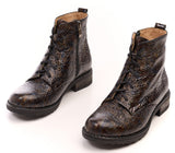 Bosccolo Womens Ankle Boots - Iridescent Brown