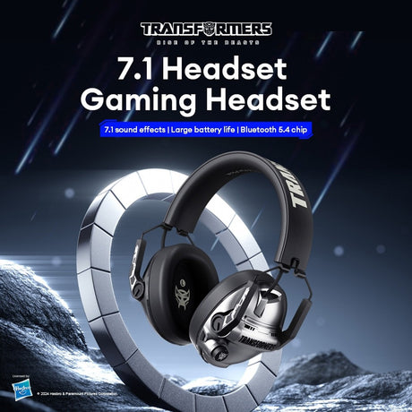 Transformers Wireless Bluetooth Gaming Headset TF-G03 4.2V 1200mAh Rechargeable - Black