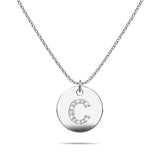 Bullion Gold Initials Fabulous Alphabet Letter Necklace White Gold Layered Steel Jewellery
