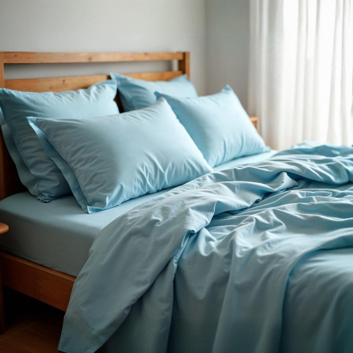 Royal Comfort 1200TC Ultrasoft 4 Pc Sheet Set Sky Blue
