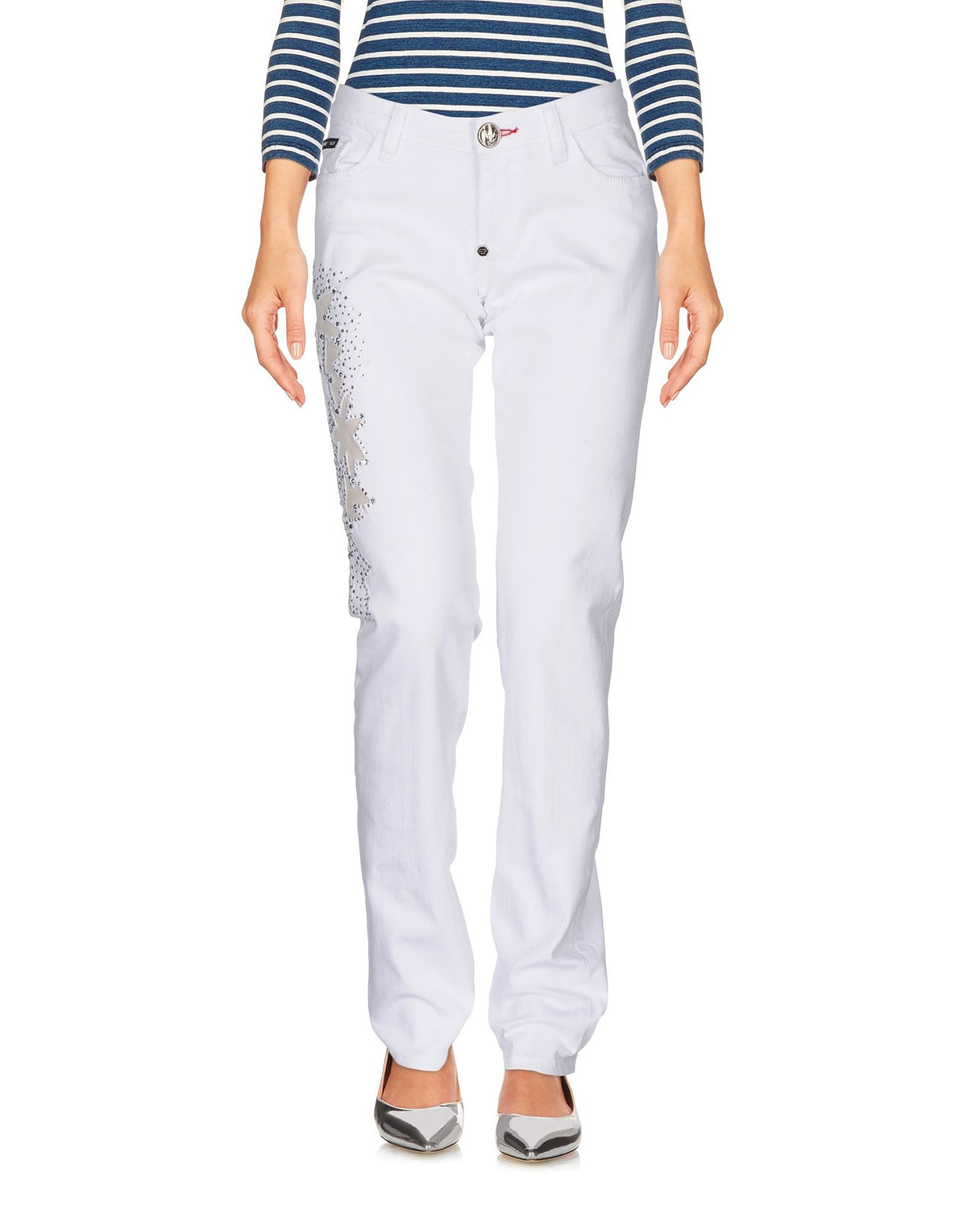 Philipp Plein Womens Jeans - White