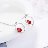Trapped Love in The Circles Threader Earrings