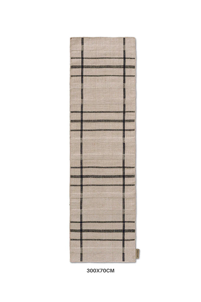 Brink & Campman Zona Charcoal Line 497605 Runner Outdoor Rug
