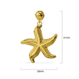 Bullion Gold Starfish Gold Stud Earrings