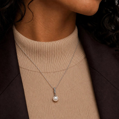 Krystal Couture Lustrous Pendant Necklace Embellished with Swarovski Crystals