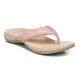 Vionic Layne Toe Post Sandal - Peach Woven