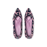 Leopard Print Pointed Toe Work Shoes - Pink