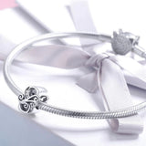Solid 925 Sterling Silver Vintage Inspired Antique Alphabet Charm