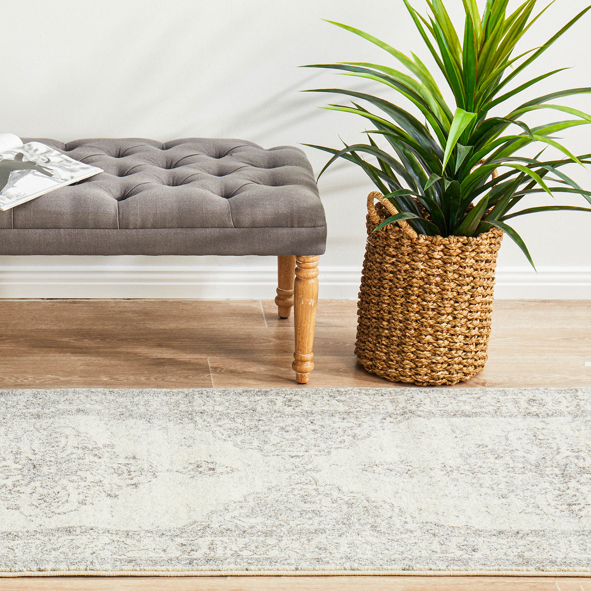 Century 977 Silver Runner Rug