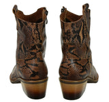 Bosccolo Womenscowgirl Boots - Brown Python