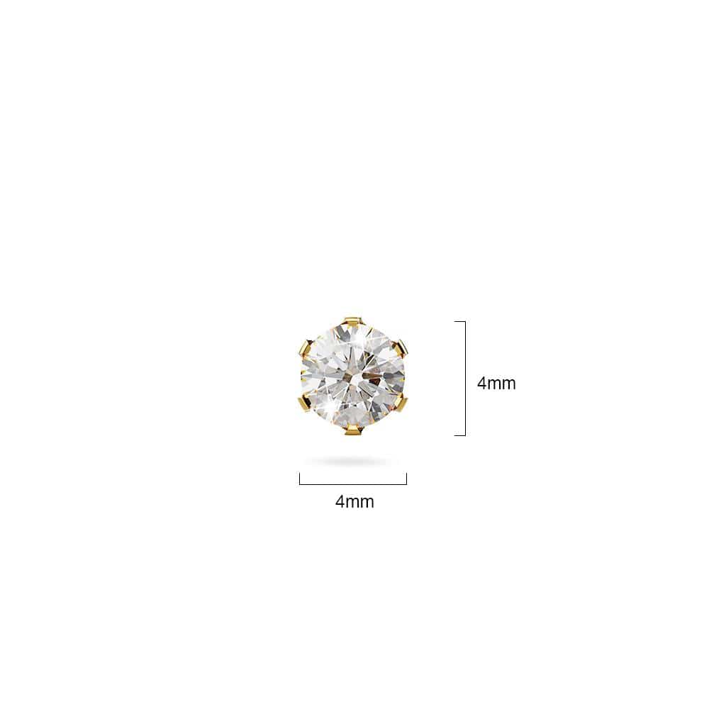 Bullion Gold Medici Glam Gold Stud Earrings