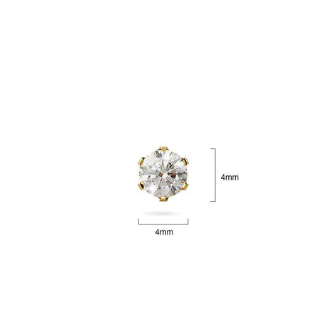 Bullion Gold Medici Glam Gold Stud Earrings