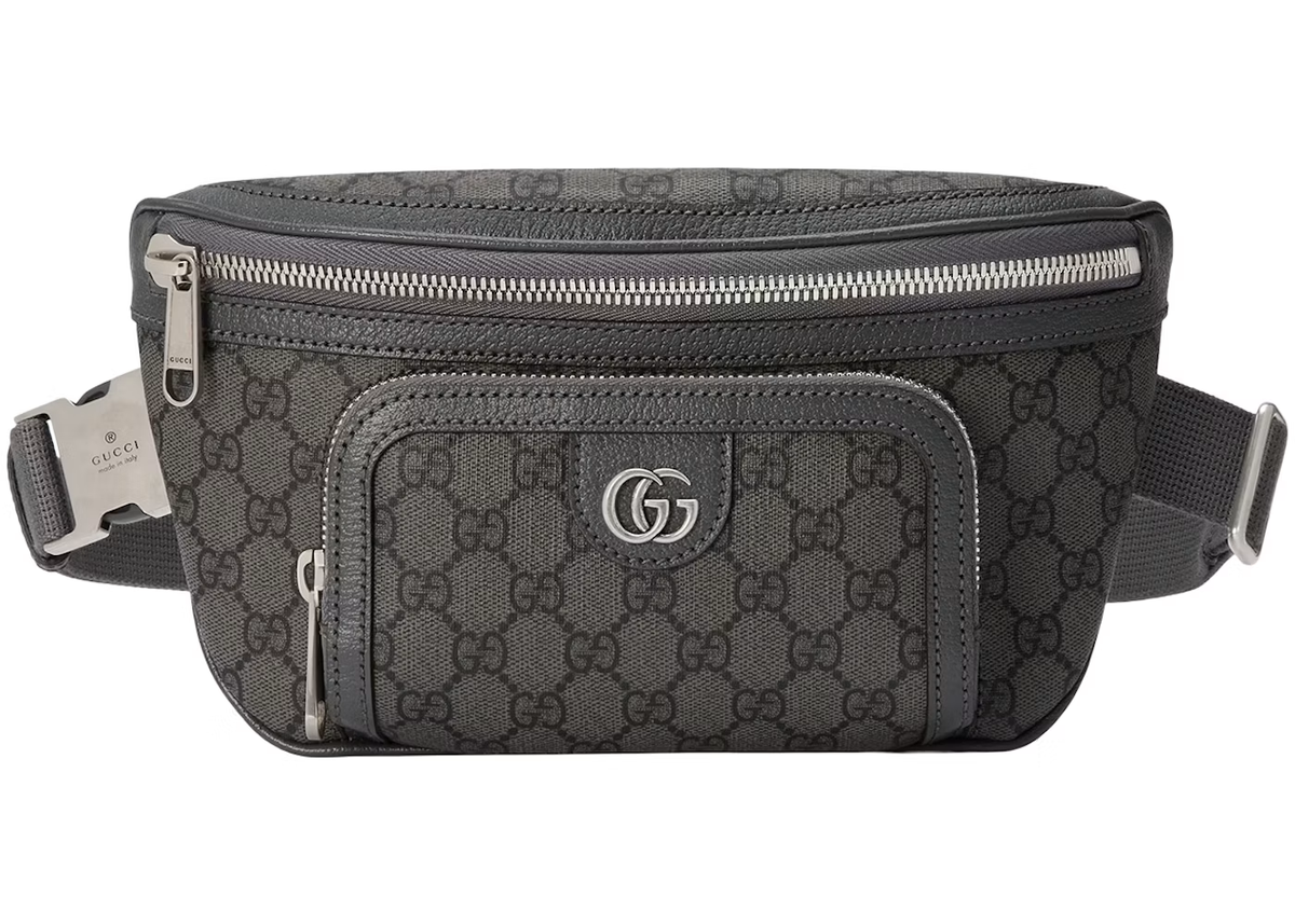 Gucci GG Monogram Medium Size Fanny Bag Belt Bag - Brown