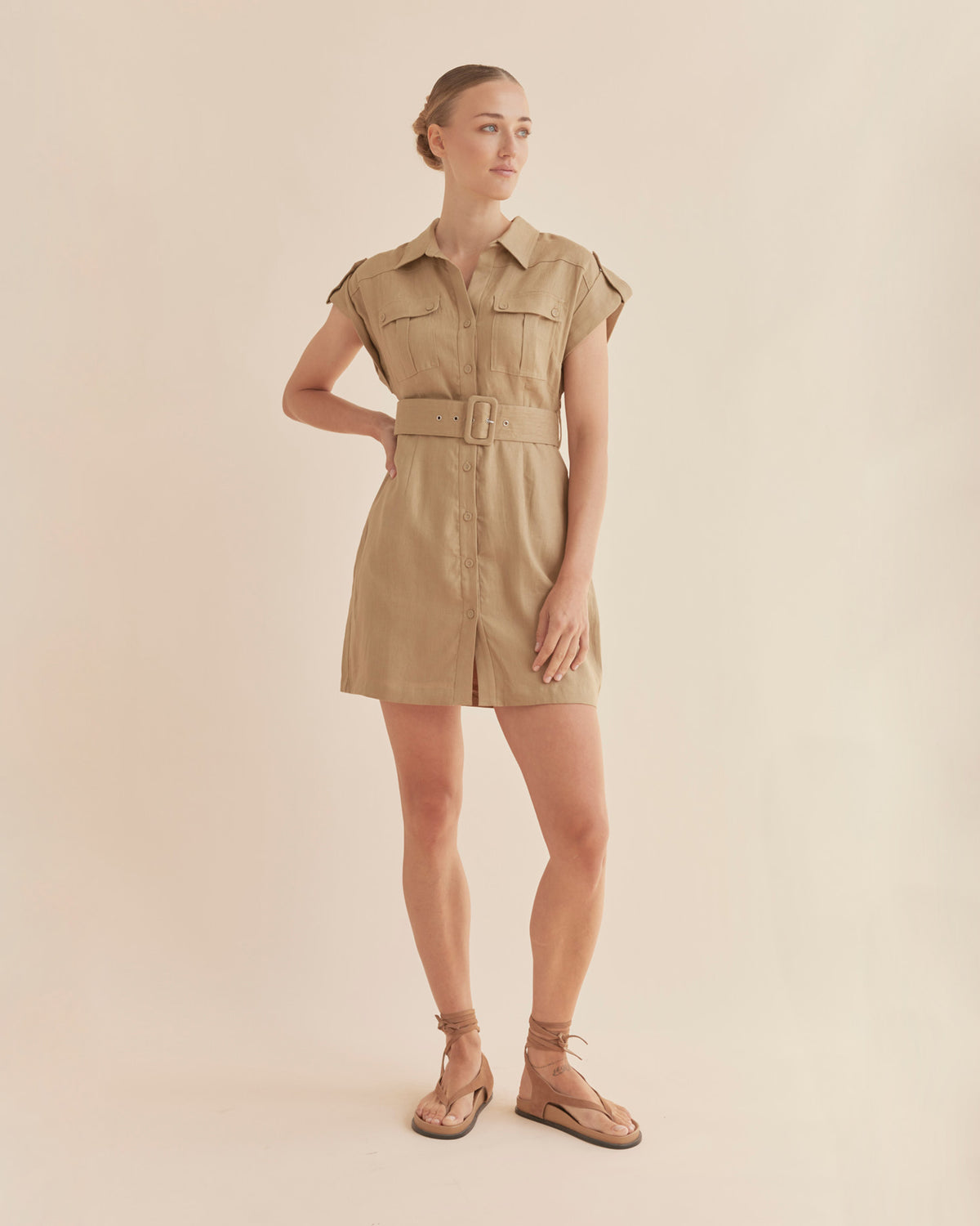 Amelius Esra Utility Mini Dress - Zataar