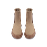 Knit Chelsea Ankle Boots - Mocha