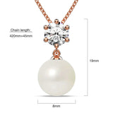 Krystal Couture Margaux Necklace Embellished with SWAROVSKI Crystal Pearls and  SWAROVSKI Crystals