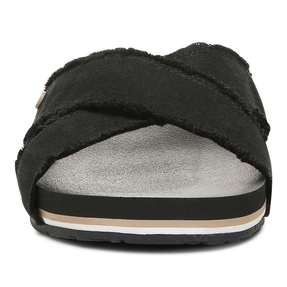 Vionic Panama Beach Slide - Black Canvas