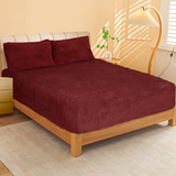 Ramesses Sherpa Fleece Combo Set - Burgundy