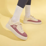 Chunky Platform Knit Sneakers - Pink