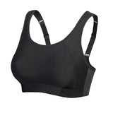Quick Dry High Impact Padded Wireless Sports Bra - Black