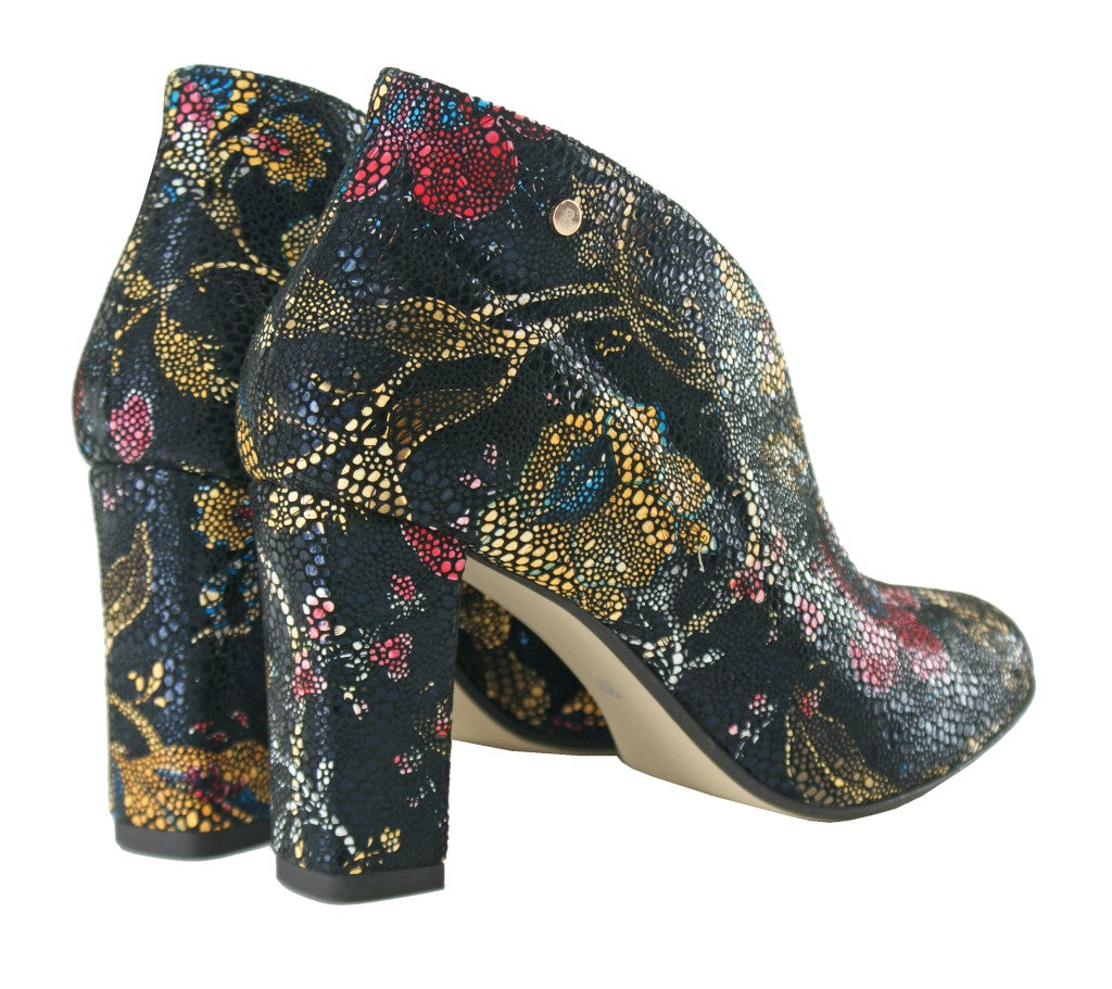 Bosccolo Womens Boots - Flowers On Black